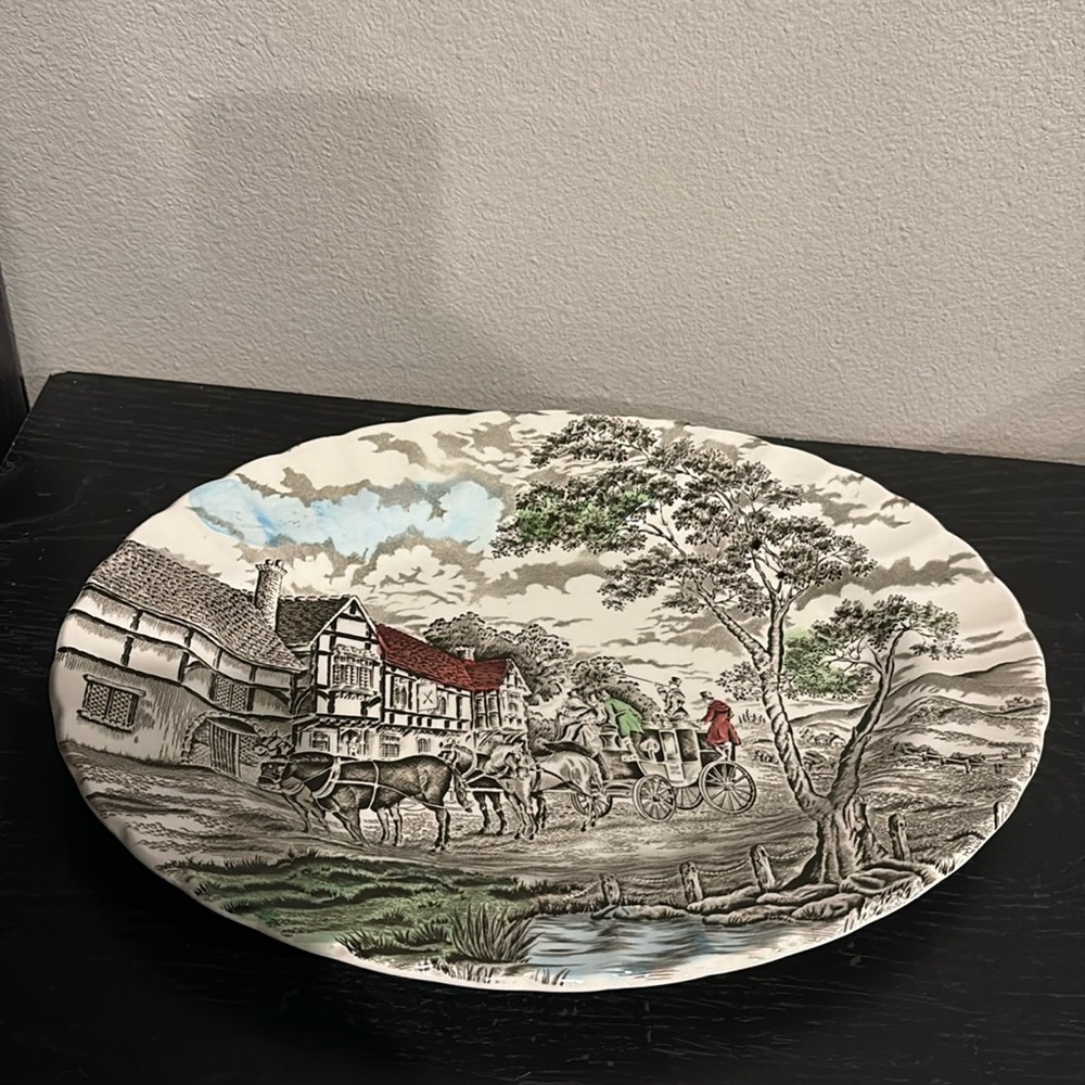 Vintage Myott Staffordshire Royal Mail Made in England Oval Platter Tray